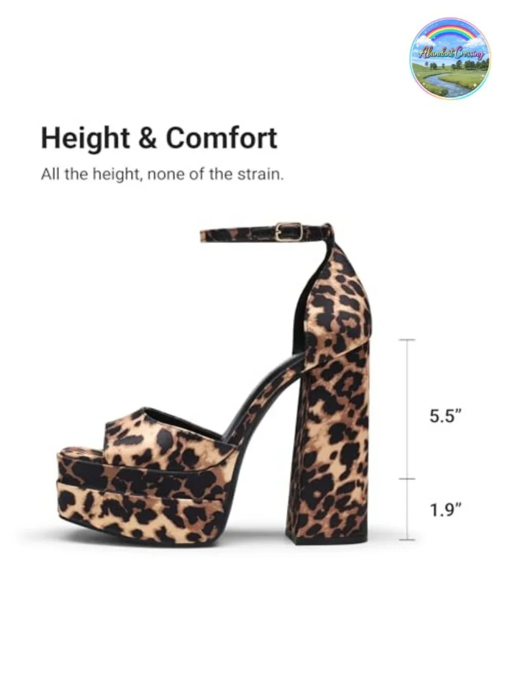 Platform Chunky Block Heel Sandals Square Toe Ankle Strap Cushioned Satin